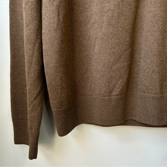 Fred Perry Men's Merino V-Neck Sweater Brown - Picture 3 of 9